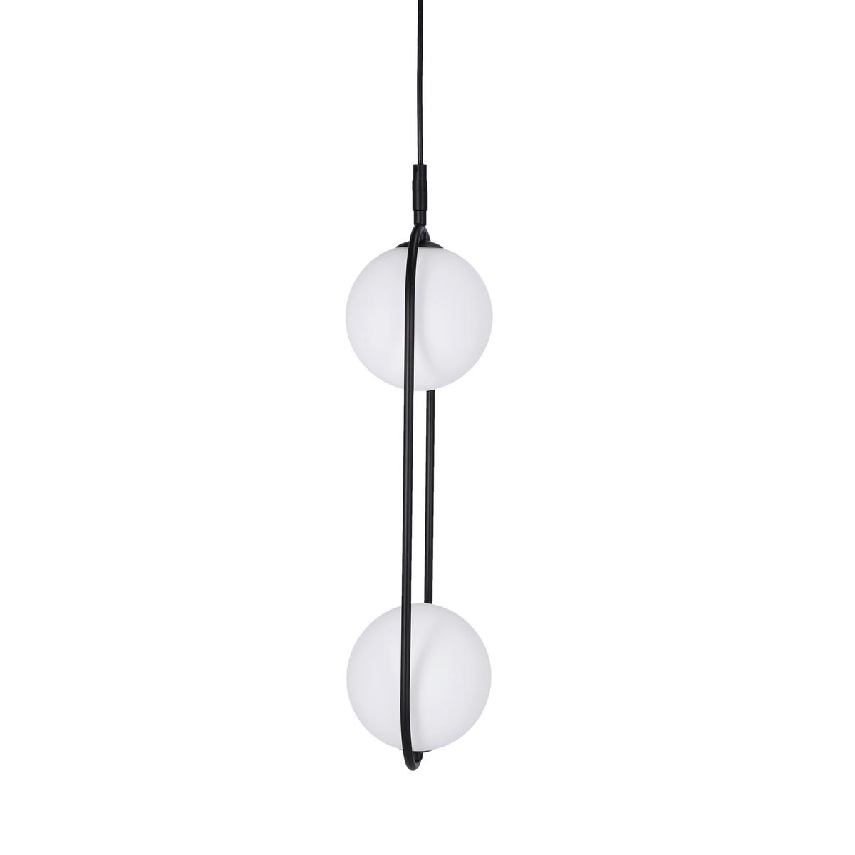 Viseća Svjetiljka Cordel - bijela/crna, Design, metal (18.5/15/140cm)