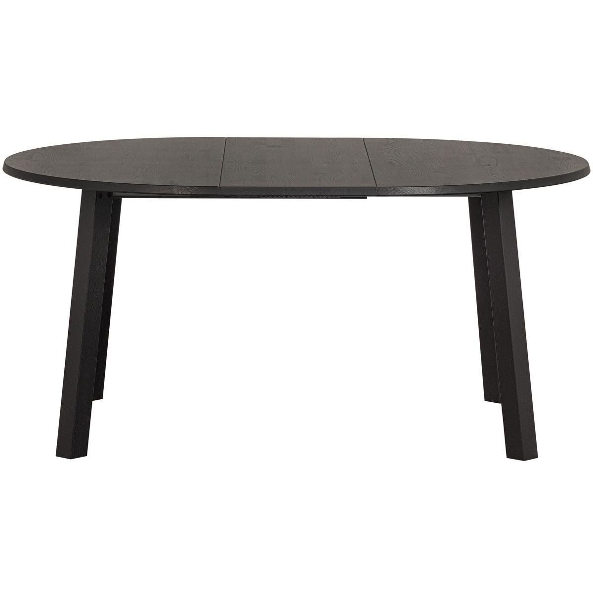 Esstisch Lange Jan Schwarz L: 120-200cm - Schwarz, Design, Holz (120-200/120/75cm) - Livetastic