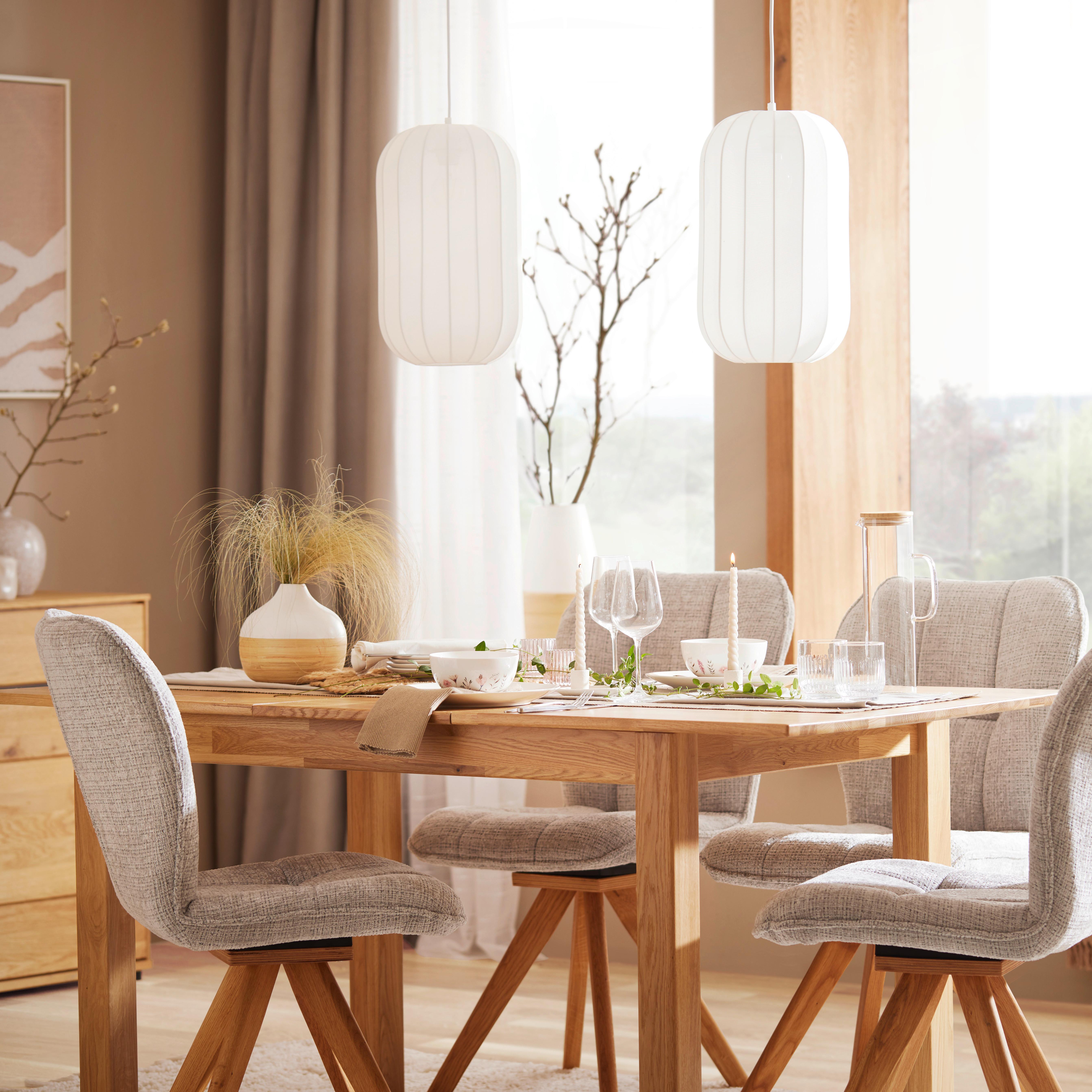 Hängeleuchte Stoiu Weiss max. 40 Watt - Weiss, Modern, Kunststoff/Textil (25/120cm) - Mömax