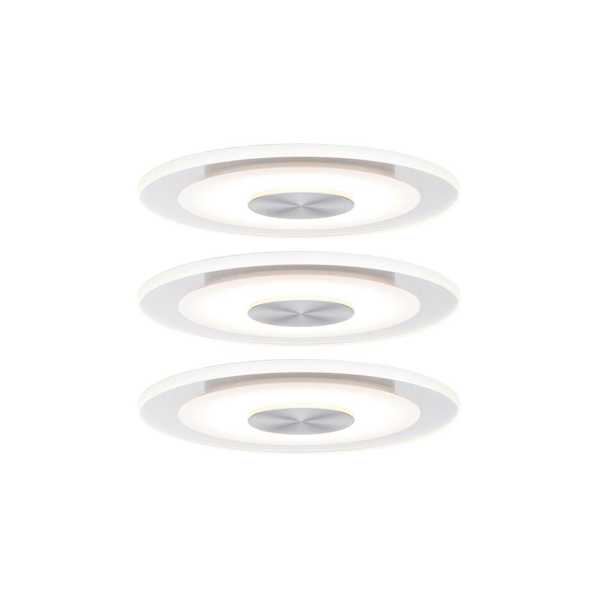 LED-Deckenleuchte EBL Whirl max. 5,5 Watt, 3-teilig - Basics, Metall (12cm) - Paulmann