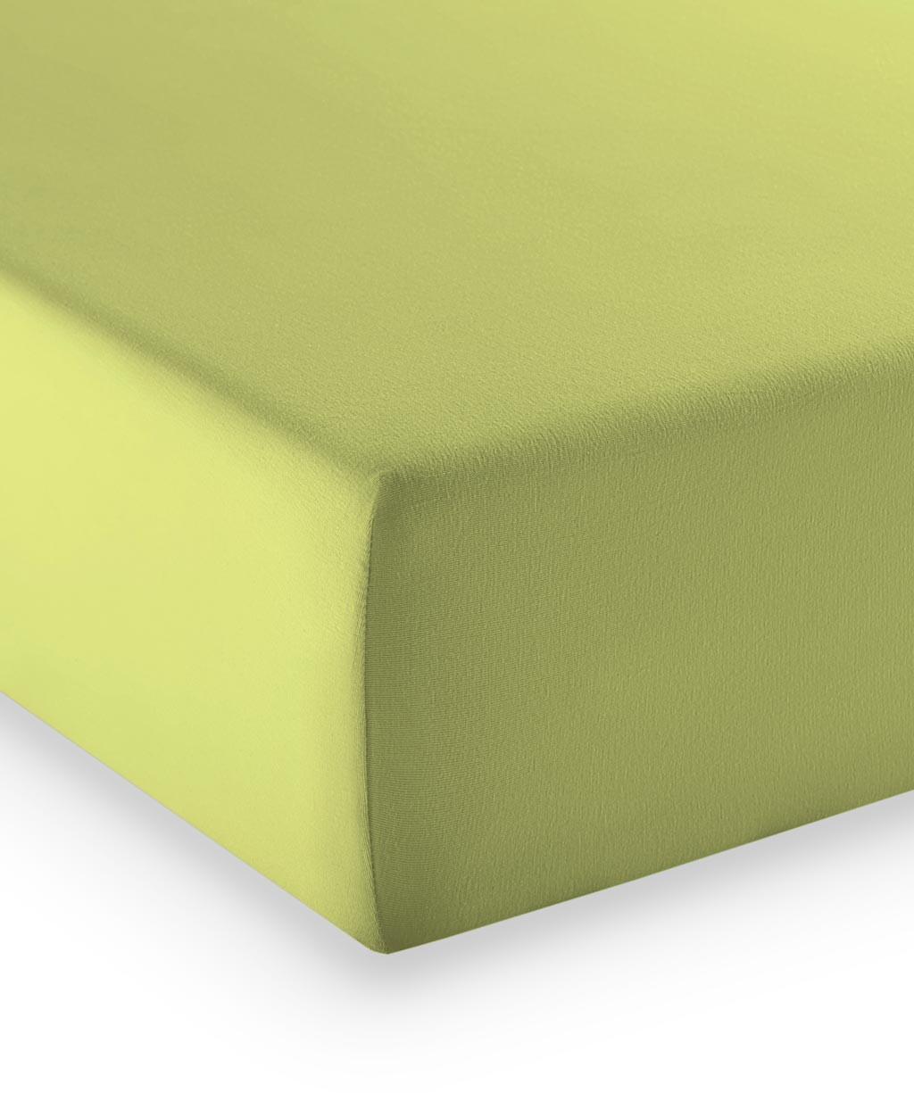 Fixleintuch Q 4000 57 - Hellgrün, Basics, Textil (180-200/200-210cm) - Fleuresse