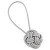 Raffhalter Knoten in Grau - Grau, Textil (5cm) - Modern Living