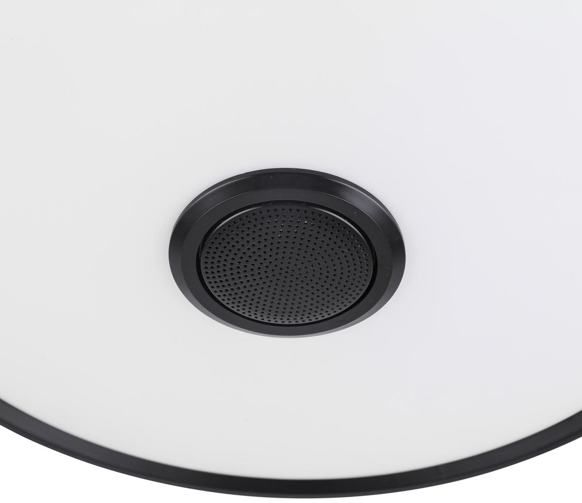 LED Smart Mennyezeti Lámpa Mirsada - fekete/fehér, műanyag/fém (40/9cm) - Premium Living