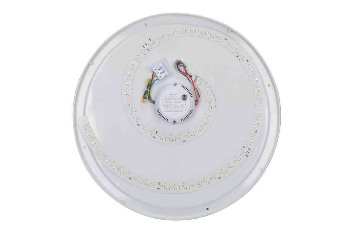 LAMPA SUFITOWA LED BRESCIA - przejrzysty/czarny, Trend, tworzywo sztuczne (50/12cm) - Novel