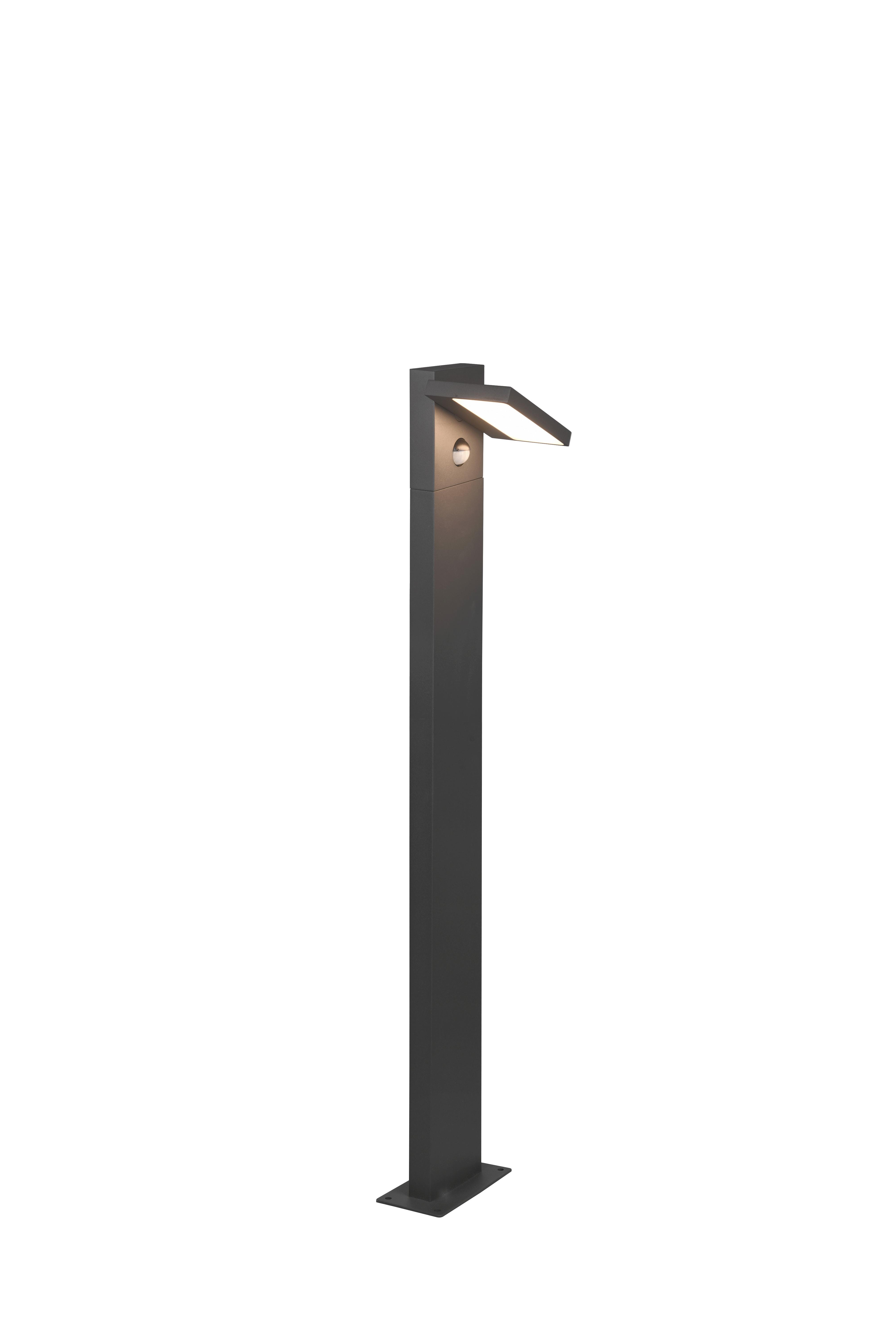 Wegleuchte Horton Anthrazit max. 8 Watt - Anthrazit/Weiß, Design, Kunststoff/Metall (100/15cm) - Trio Leuchten