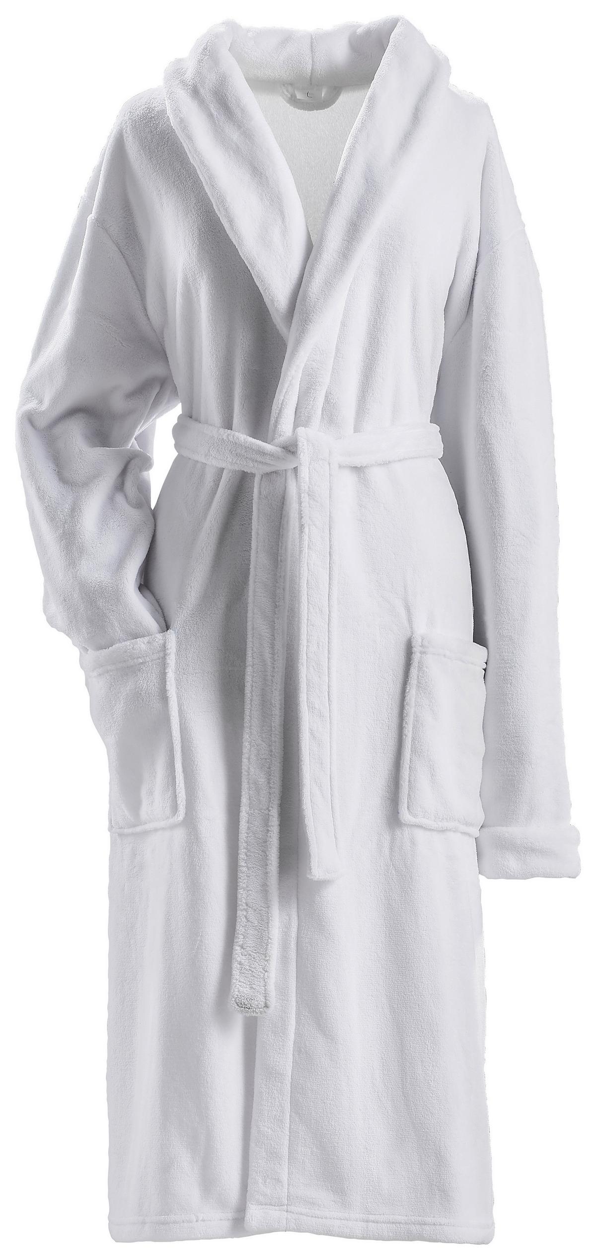 SZLAFROK KĄPIELOWY MILANO - biały, Konventionell, tkanina (Mnull) - Boxxx