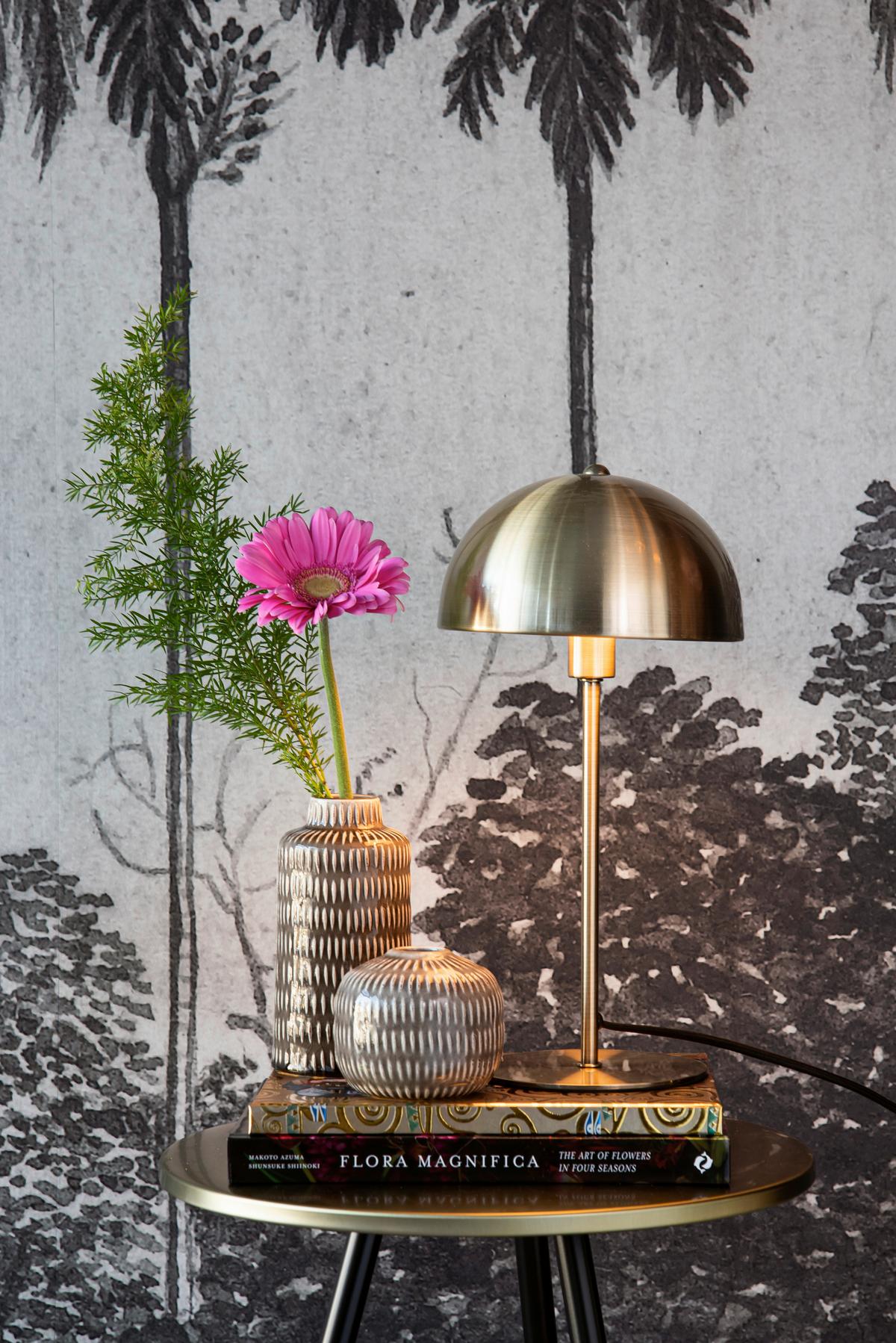 LAMPA STOŁOWA LM1883GD - kolor złoty, Trend, metal (20/39cm) - Leitmotiv