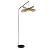 GOLVLAMPA BLI - svart/naturfärgad, Modern, metall/papper (61,5/50/180cm) - Mömax