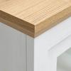 VITRINSKÅP KORSIKA -EXKLUSIV- - vit/svart, Romantik / Lanthus, metall/trämaterial (58,1/195/43cm) - Mömax