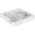 Serviette Botanica in Bunt - Multicolor/Weiß, Papier (33/33cm)