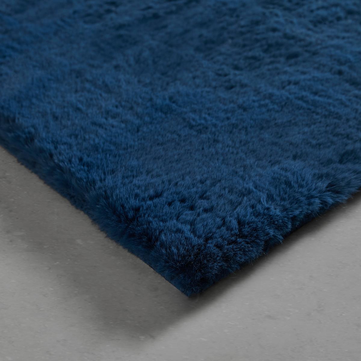 Kunstfell Caroline 4 Blau ca. 200x290cm - Blau, MODERN, Textil (200/290cm) - Mömax