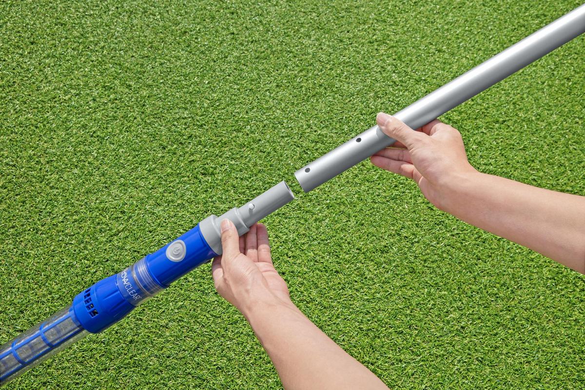 ODKURZACZ DO BASENU AQUA SURGE - kolor srebrny/niebieski, Basics, tworzywo sztuczne/metal (264/9,6/16,8cm) - Bestway