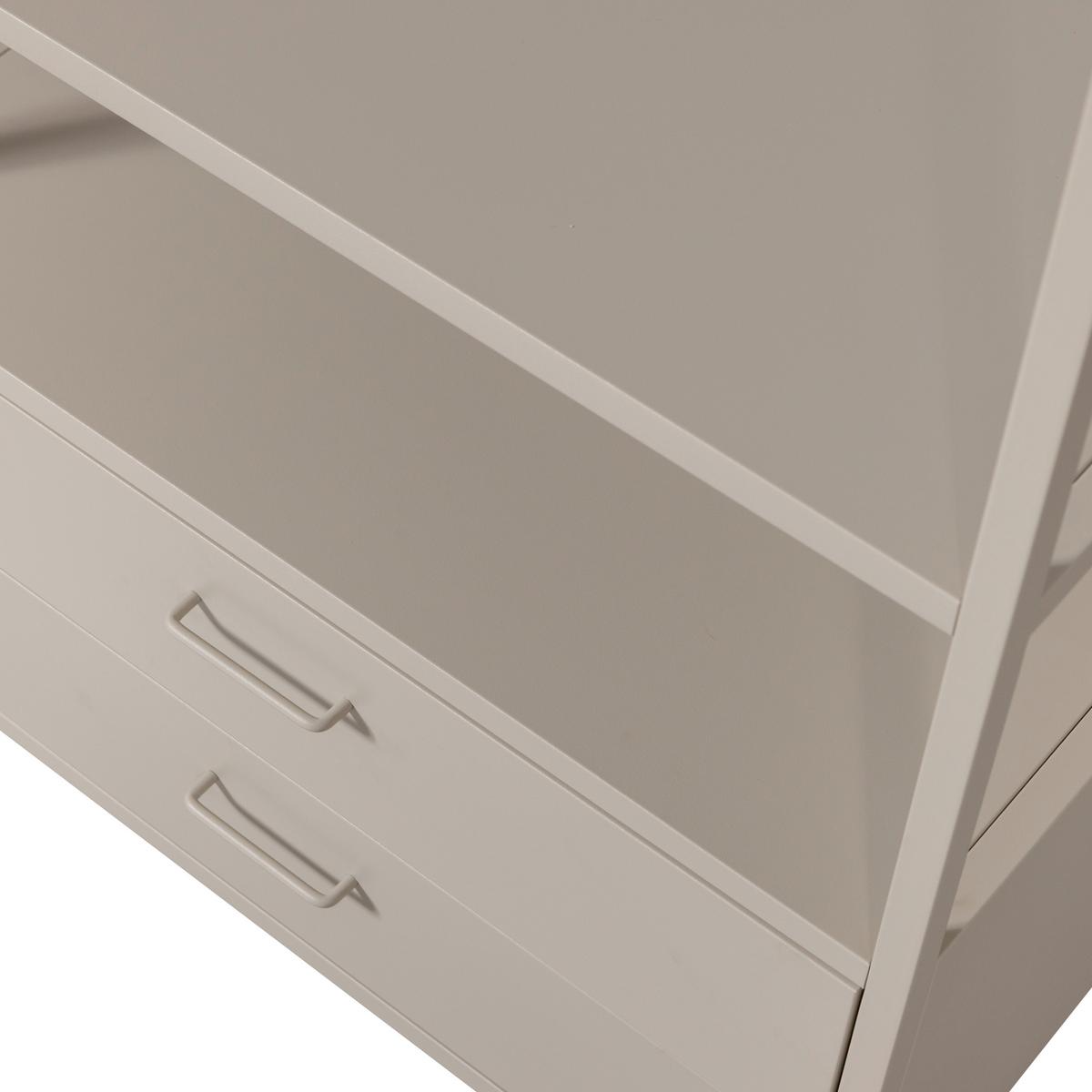 OFFENER KLEIDERSCHRANK Ferris Sandfarben B: 70cm - Sandfarben, Basics, Metall (70/185/54cm) - MID.YOU
