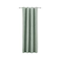 Zavjesa S Ringovima Velours - zelena, Konvencionalno, tekstil (140/245cm) - Modern Living