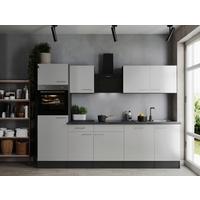 Kuhinjski Blok Z Aparati Oliver, 280cm - srebrne barve/siva, Design, kovina/leseni material (280cm) - Respekta