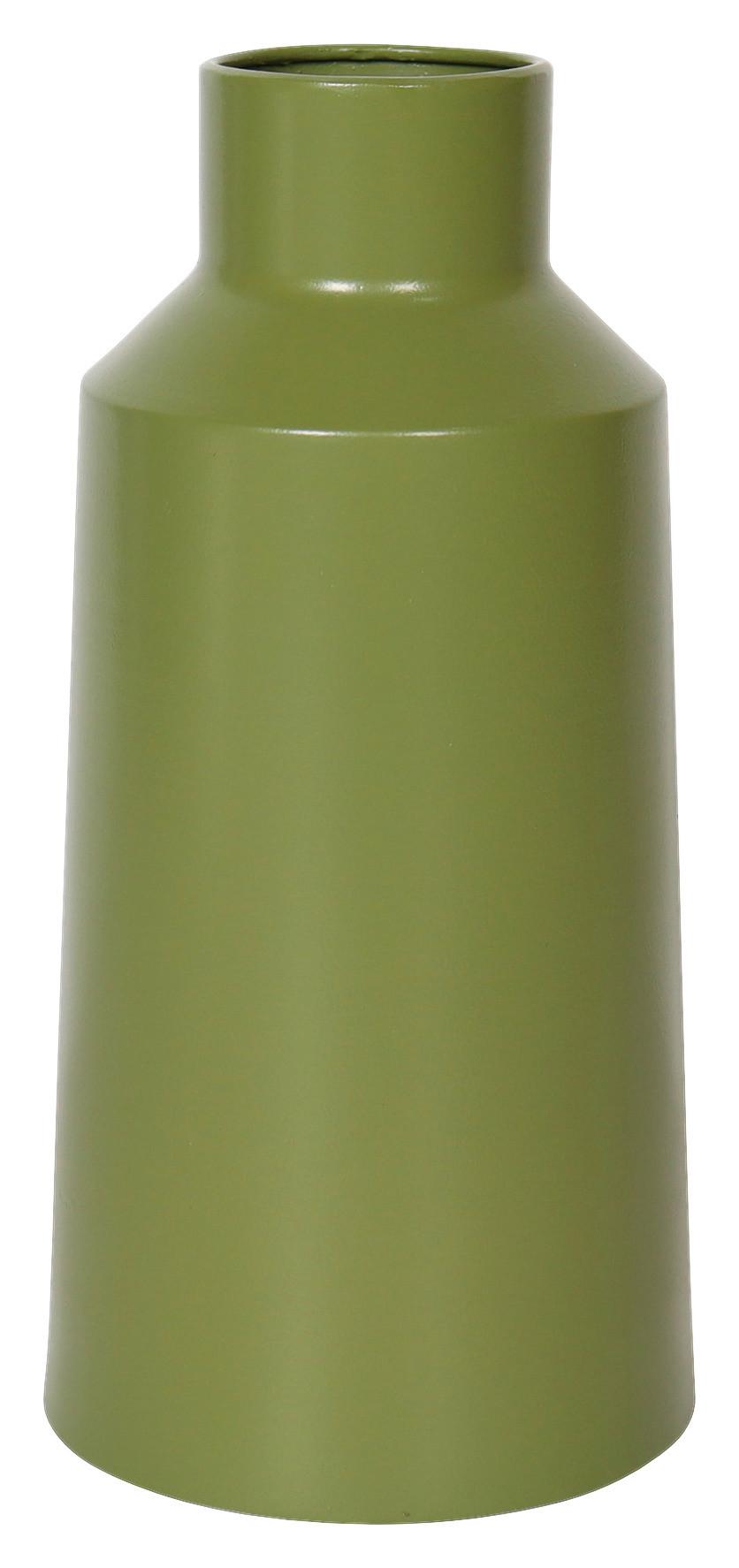 Vaza Aceto -Paz- - zelena, Modern, metal (15/30,5cm) - Premium Living