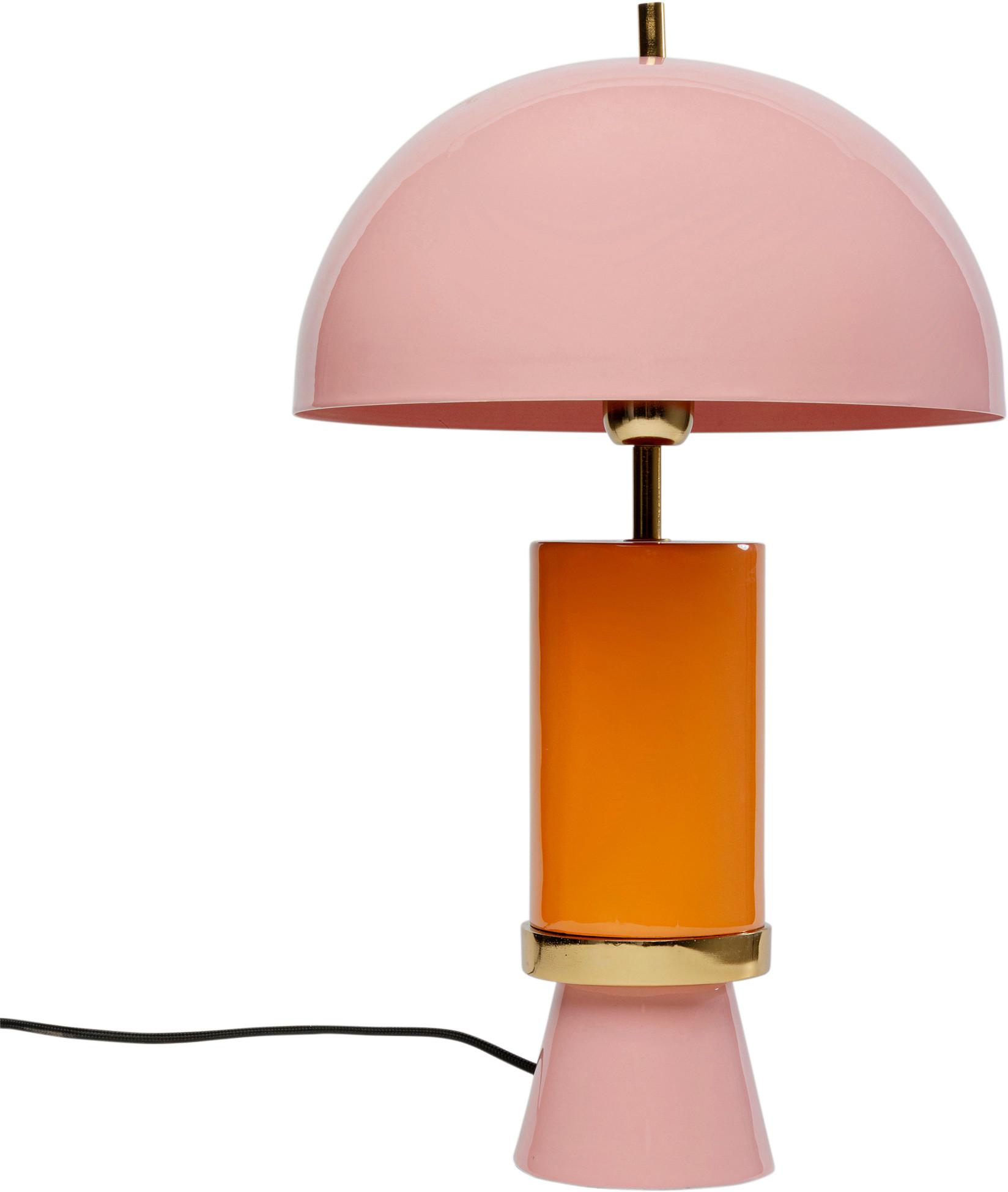 LAMPA STOŁOWA JOSY KARE DESIGN - jaskrawy róż/pomarańczowy, Modern, metal (30/51/30cm) - Kare-Design