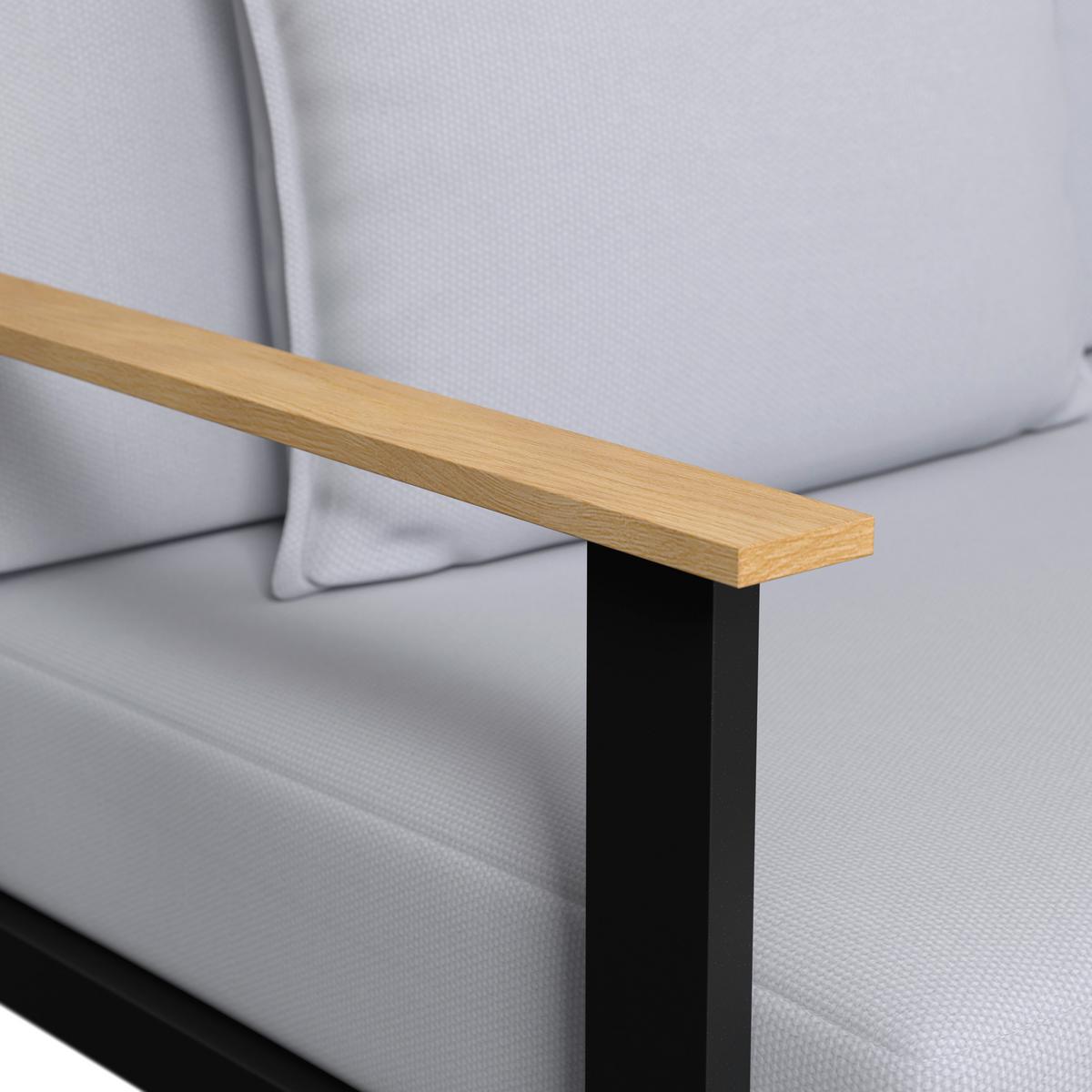 Lounge Garnitura Fabrizia, Siva, 4-Delno - siva, Moderno, kovina/tekstil - Bessagi Garden