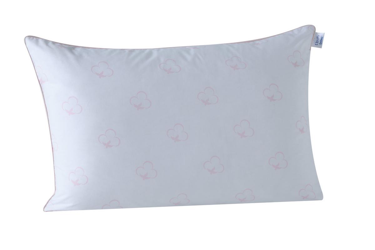 Kopfkissen Cotton ca. 40x80x5 cm Weiß - Weiß, Basics, Textil (40/80/5cm) - Yatas
