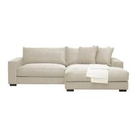 Ecksofa Creme - Creme, Modern, Textil (265/180cm) - Mömax