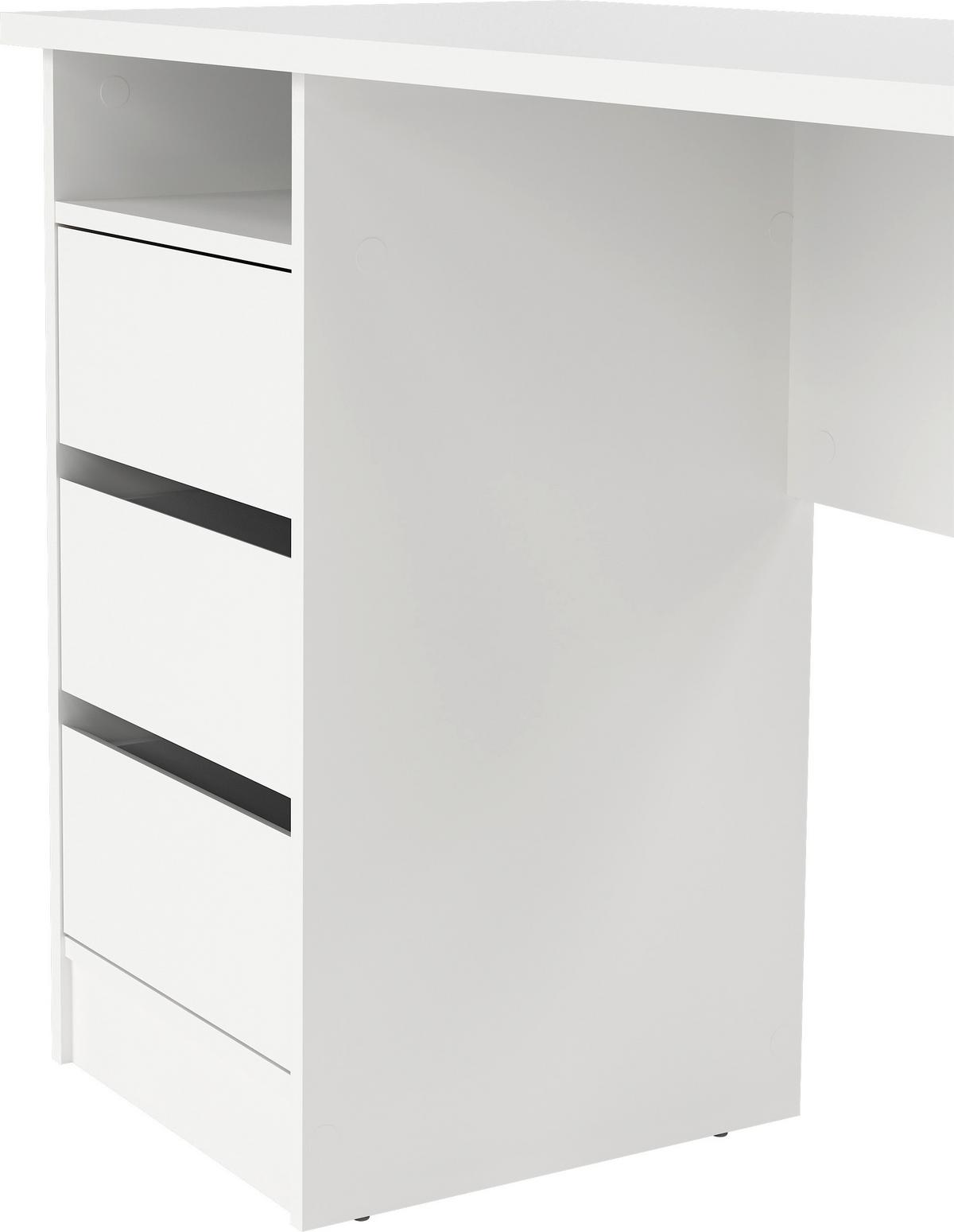 BIURKO FUNCTION PLUS - biały, Modern, materiał drewnopochodny (110/48,5/76cm) - MID.YOU