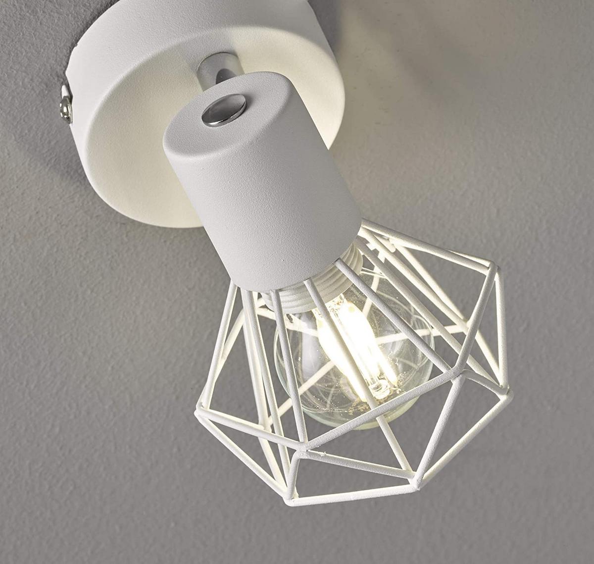 LAMPA REFLEKTOROWA 30143 - biały/kolor chromowy, Lifestyle, metal (13,5/8/16cm) - Fischer & Honsel