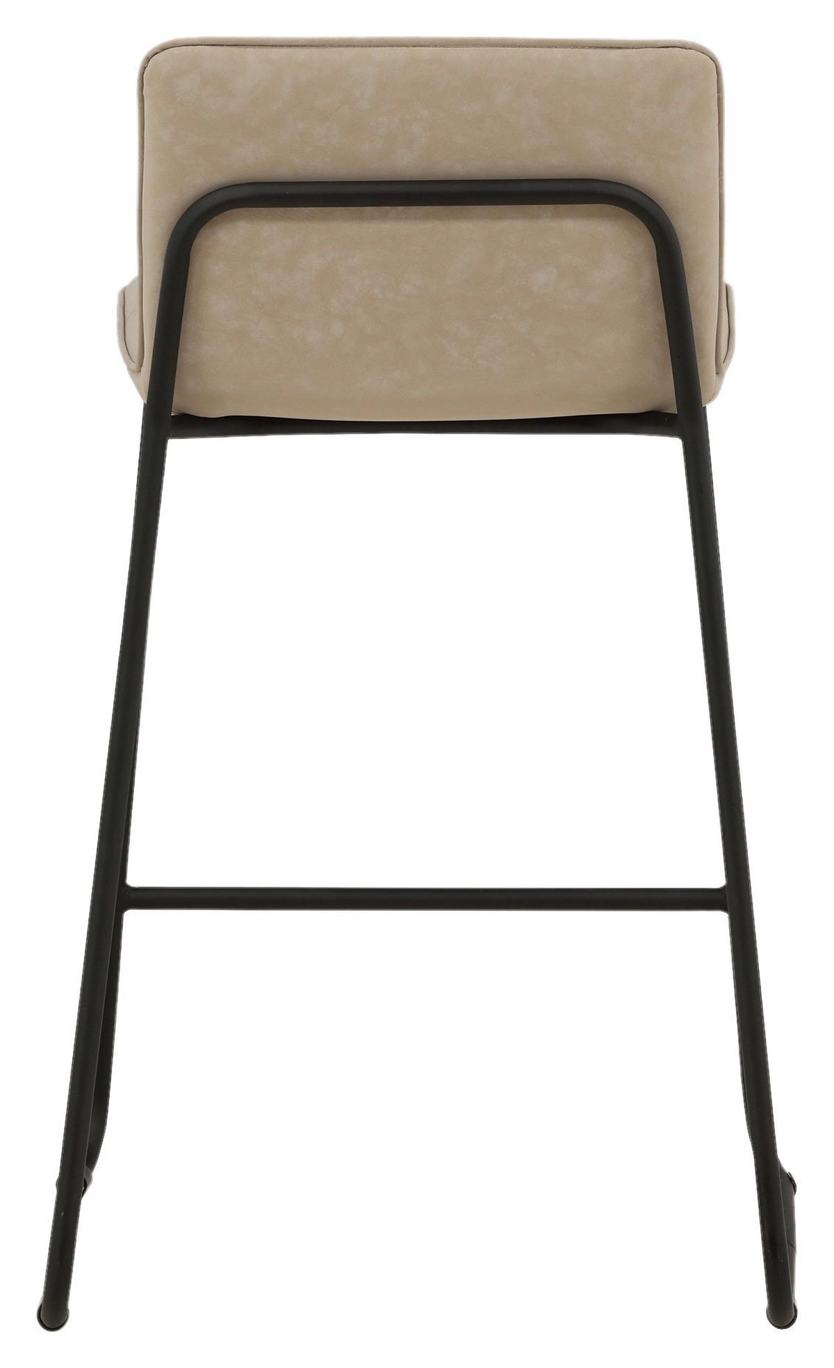 BARHOCKER-SET BISBEE - Beige/Schwarz, Design, Textil/Metall (41/84/50cm) - Livetastic