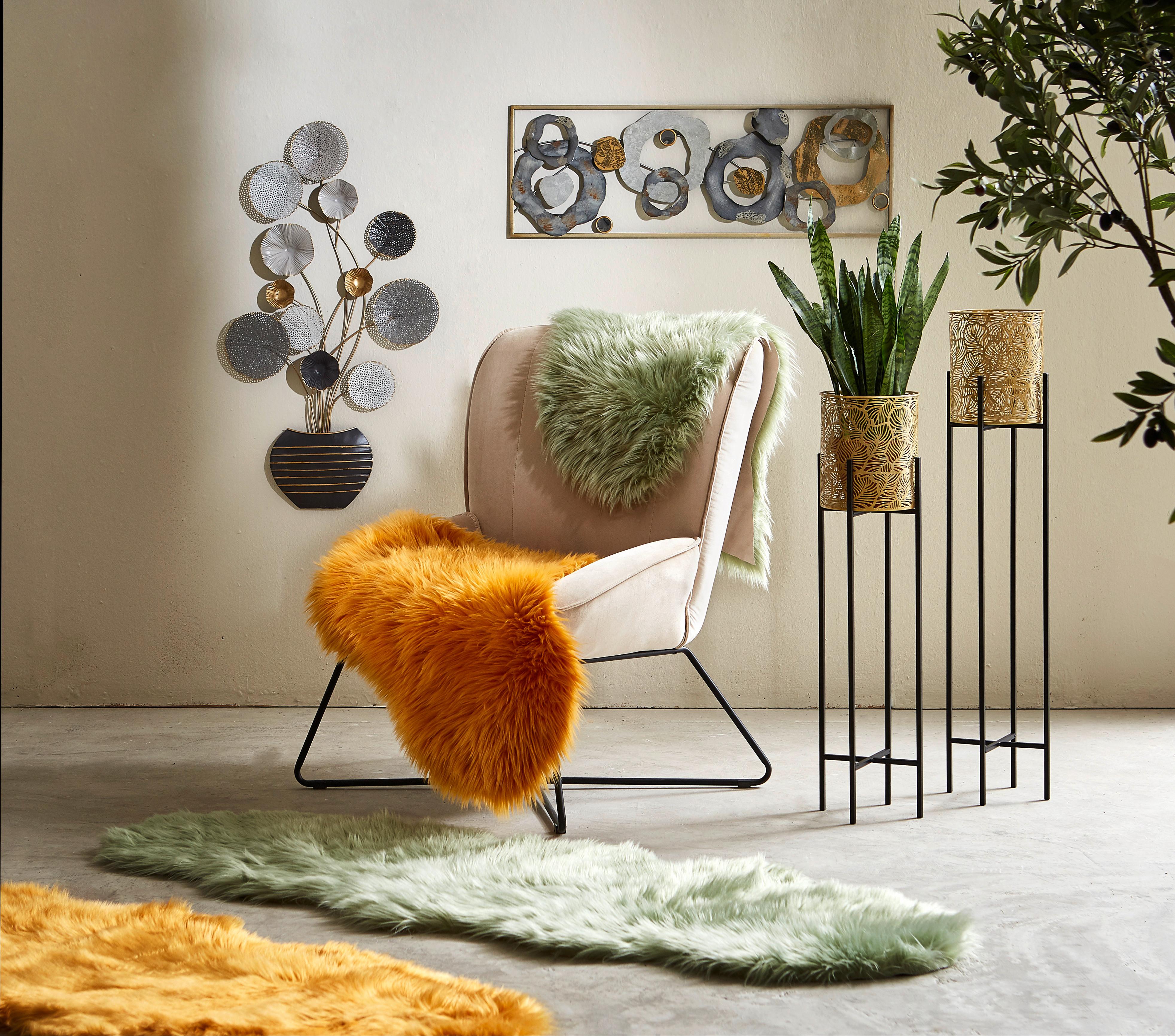 DONICZKA NA KWIATY GM60-4958 - czarny/kolor złoty, Lifestyle, metal (21,5/97,5cm) - Ambia Home