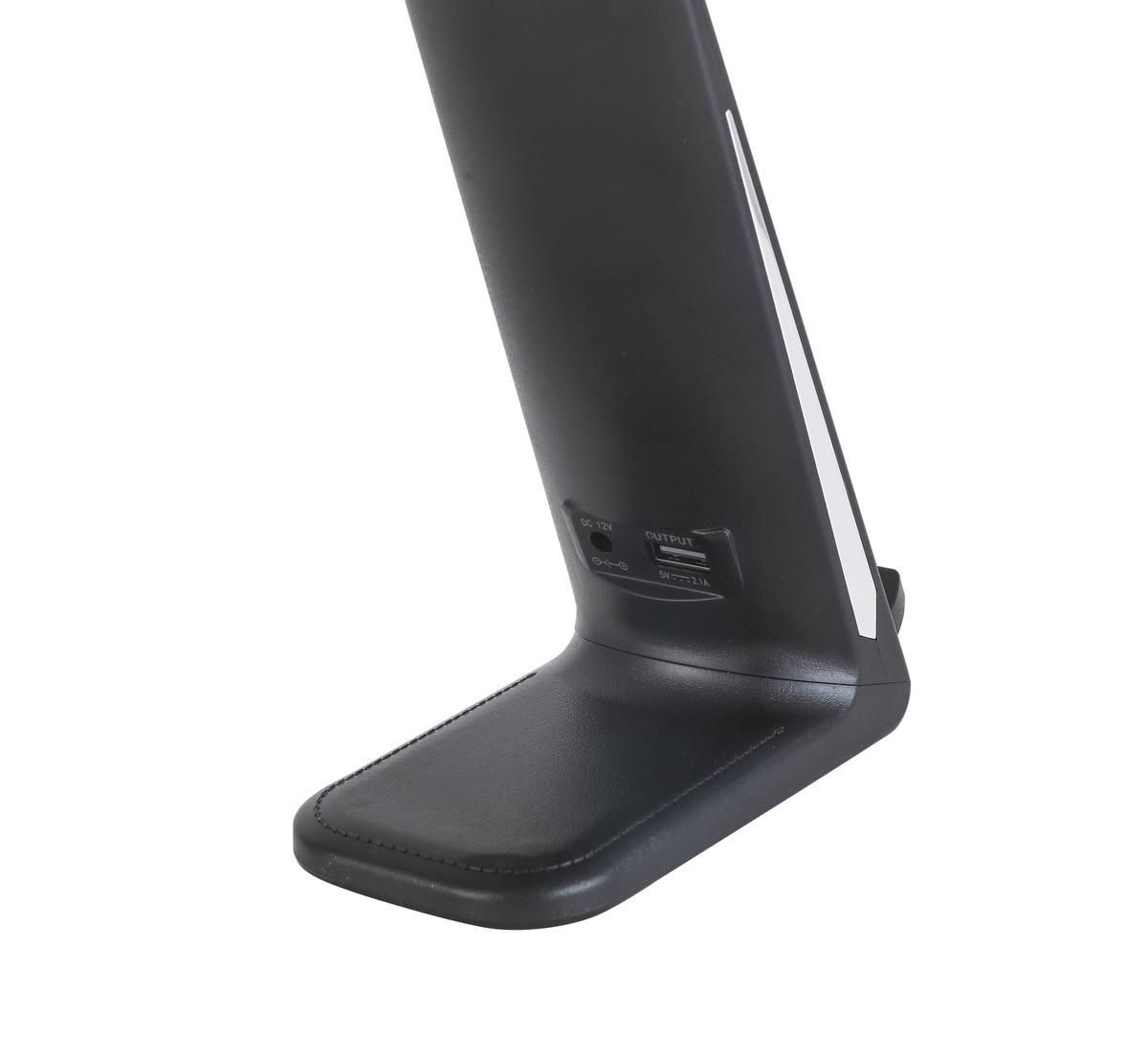 LED-Schreibtischleuchte Joli in Schwarz max. 7 Watt - Schwarz, MODERN, Kunststoff (13/6,5/48cm) - Modern Living