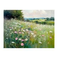 Leinwandbild CA Multicolor - Multicolor, Basics, Holz/Textil (85/113cm)