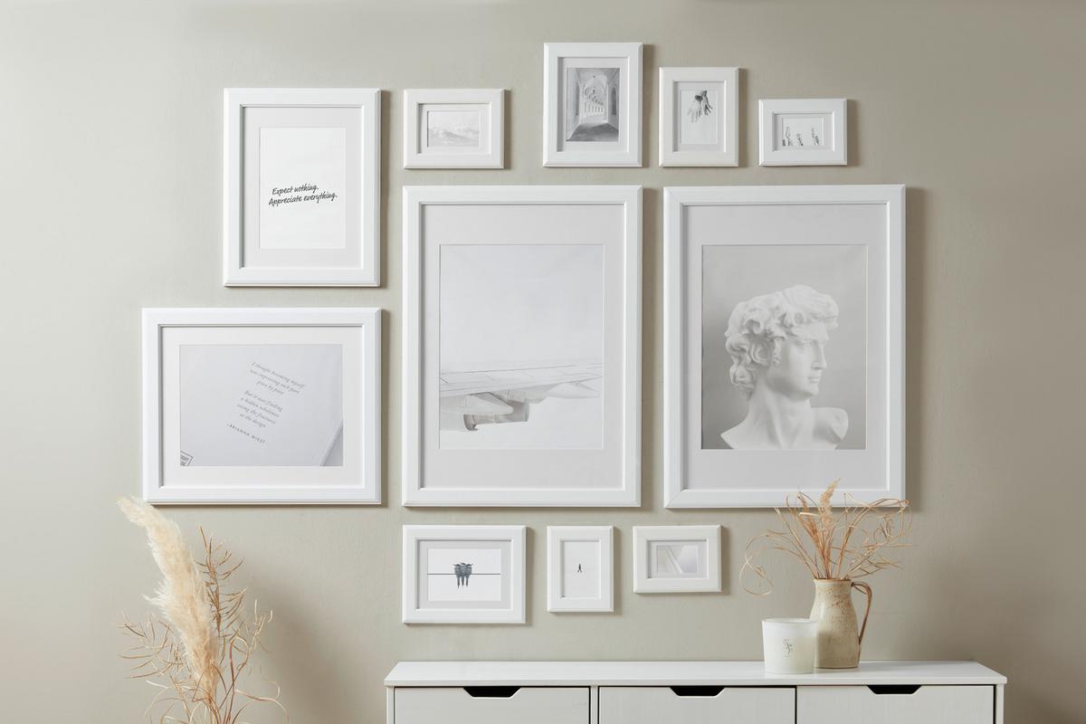 Képkeret Kb. 60x80cm Provence - fehér, Romantik / Landhaus, műanyag/fa (60/80cm) - Modern Living