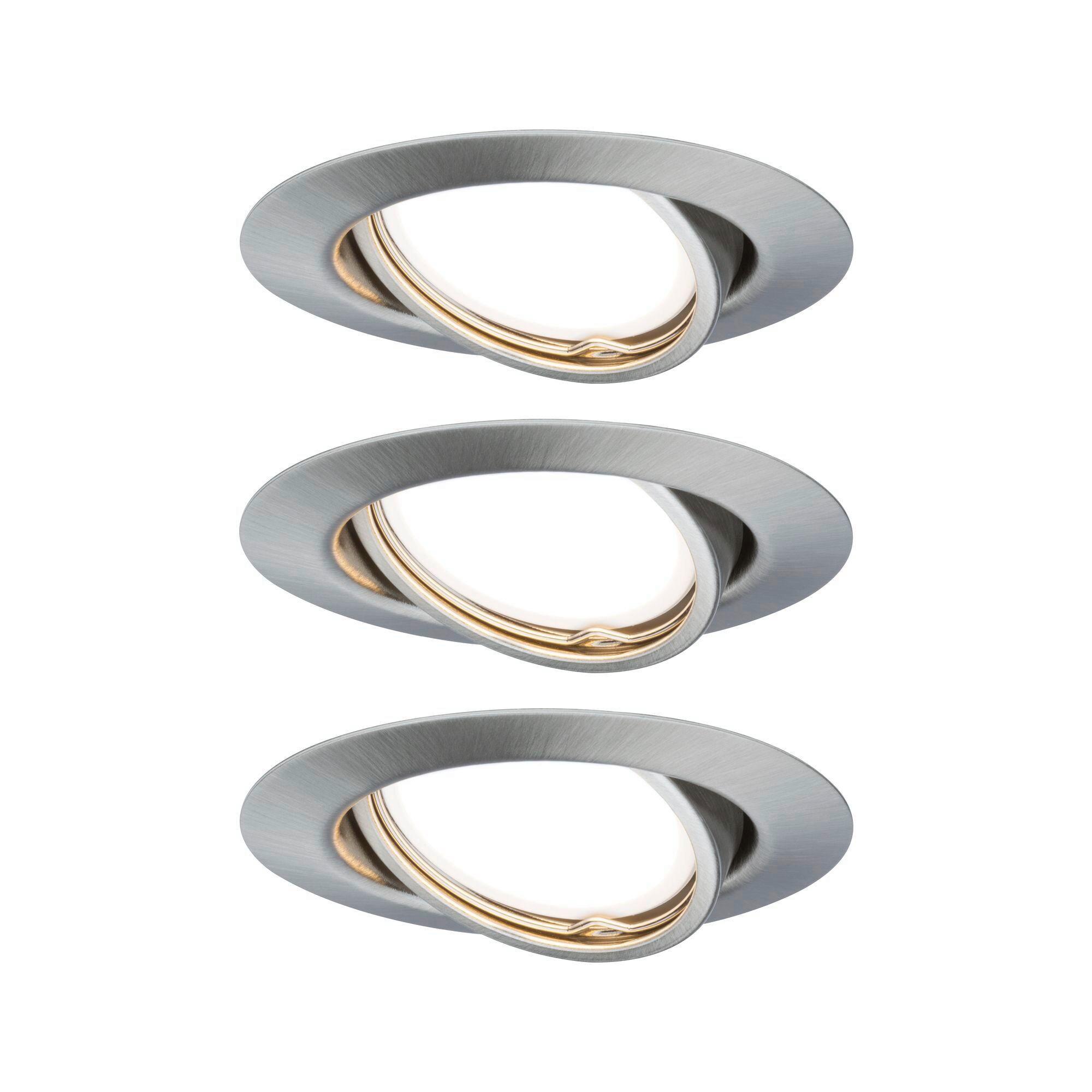 Deckenleuchte EBL Base Set in Alufarben max. 5 Watt - Design (9cm) - Paulmann