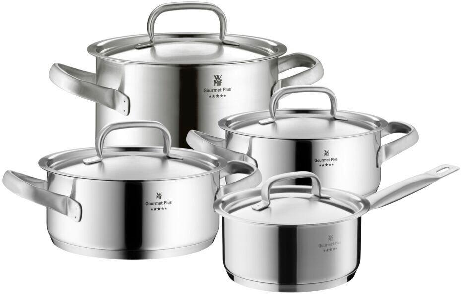 ZESTAW GARNKÓW GOURMET PLUS WMF - kolor stalowy, Basics, metal (50,6/29,4/23,7cm) - WMF