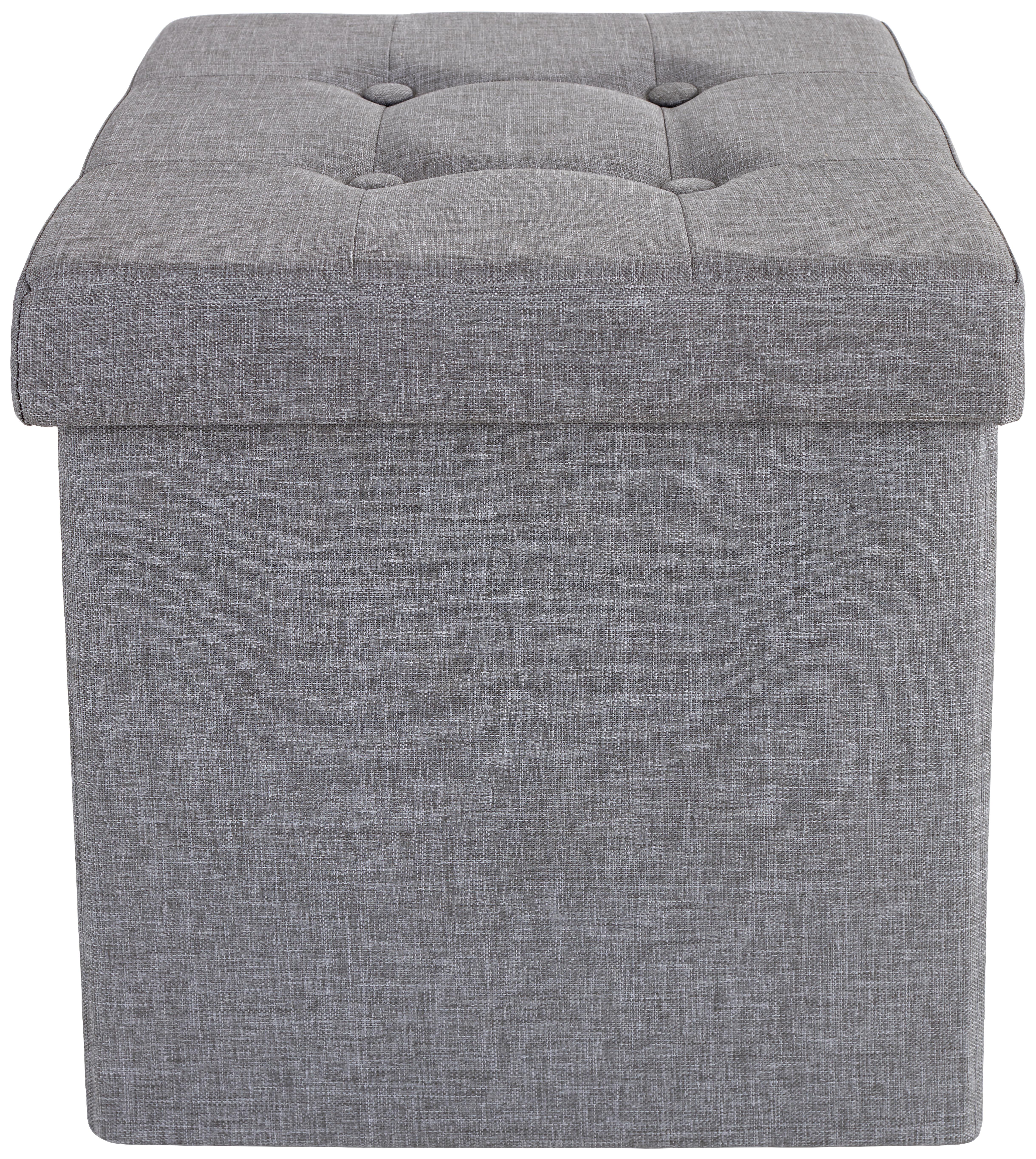 Tabure Franz, Siva - siva, Moderno, tekstil/leseni material (38/38/38cm) - Modern Living