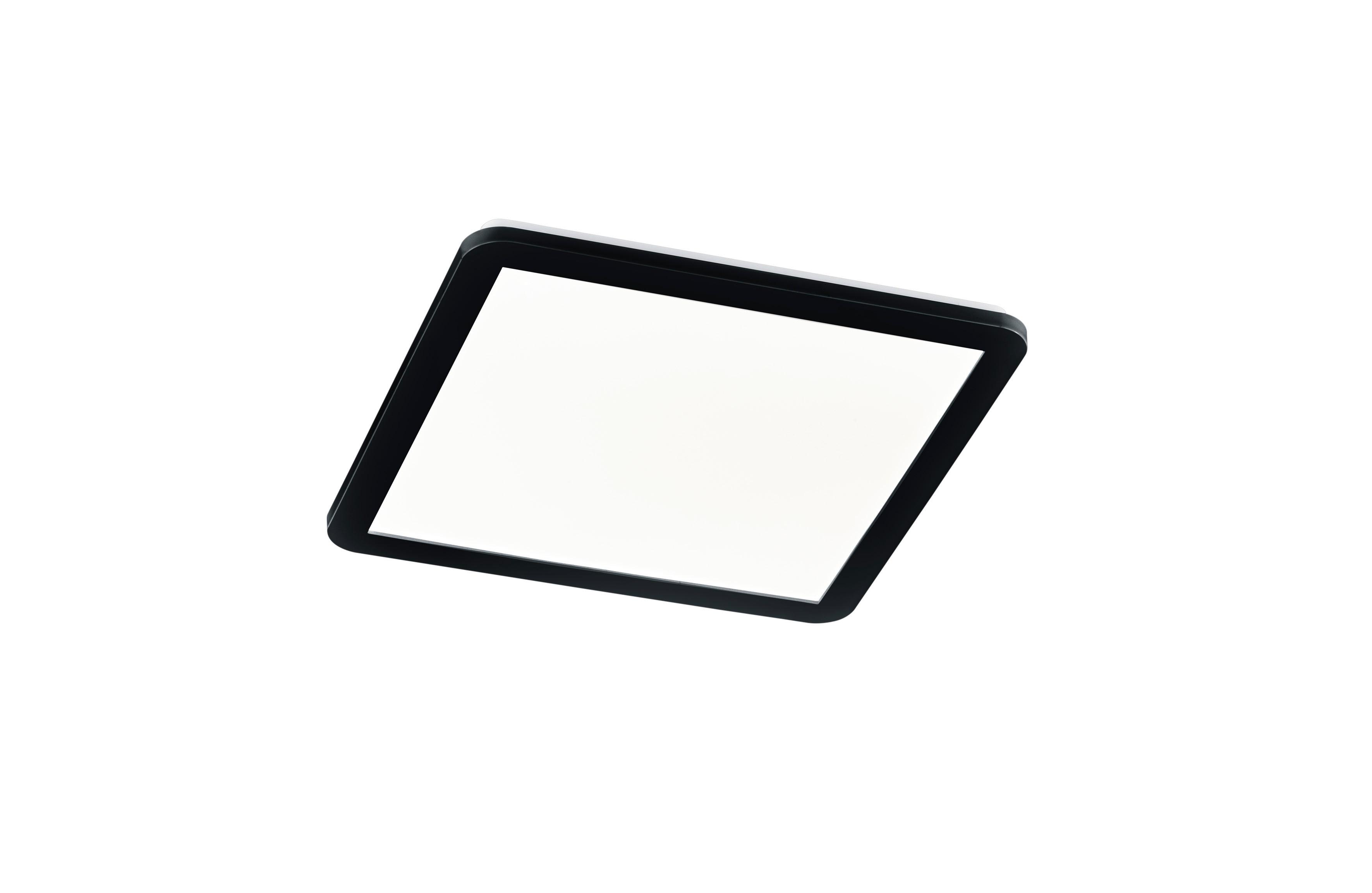 LED-Deckenleuchte Camilla Schwarz/Weiß max. 22 Watt - Schwarz/Weiß, Design, Kunststoff (40/40/3cm) - Trio Leuchten