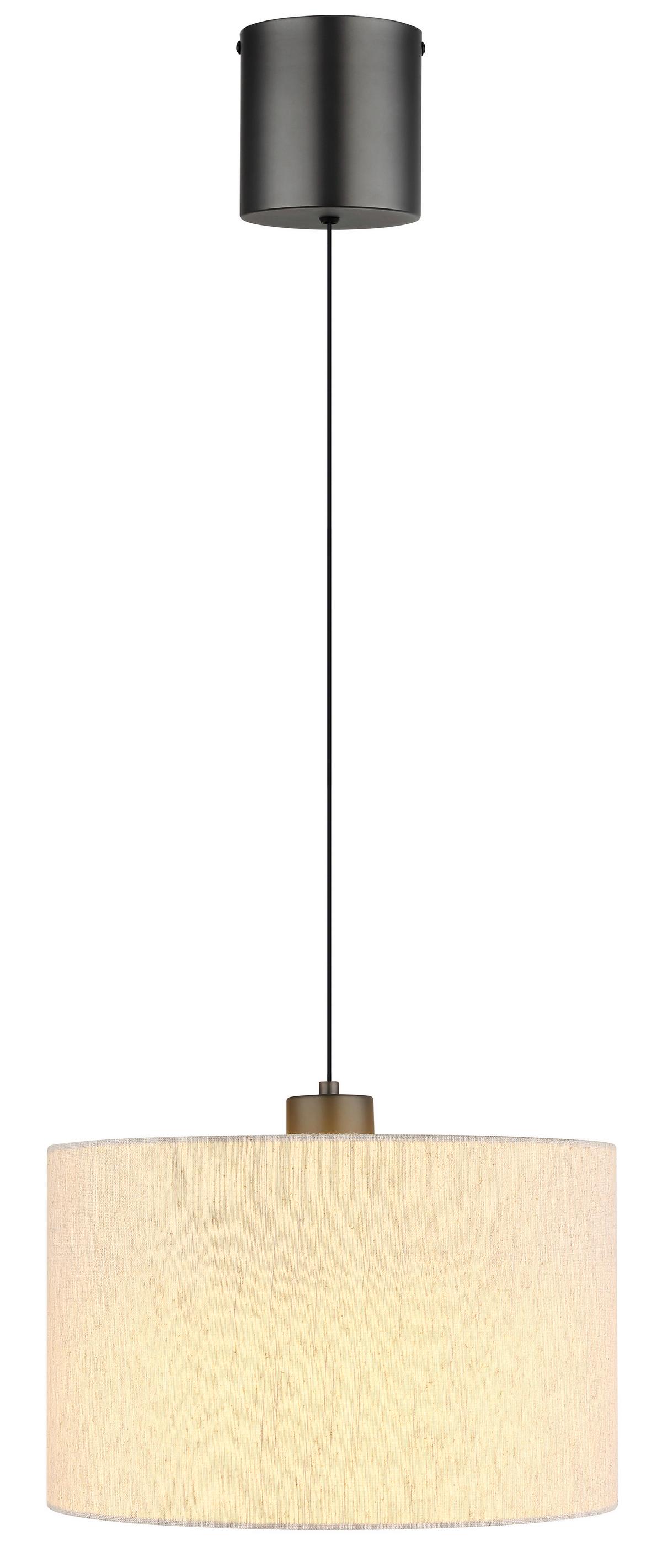 LAMPA WISZĄCA LED 31540108 THEA - czarny chrom/kremowy, Basics, tworzywo sztuczne/metal (35/180cm) - Globo