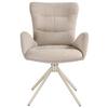 STOL MED ARMSTÖD STELLA - beige, Design, metall/textil (58/91/65cm) - Mömax