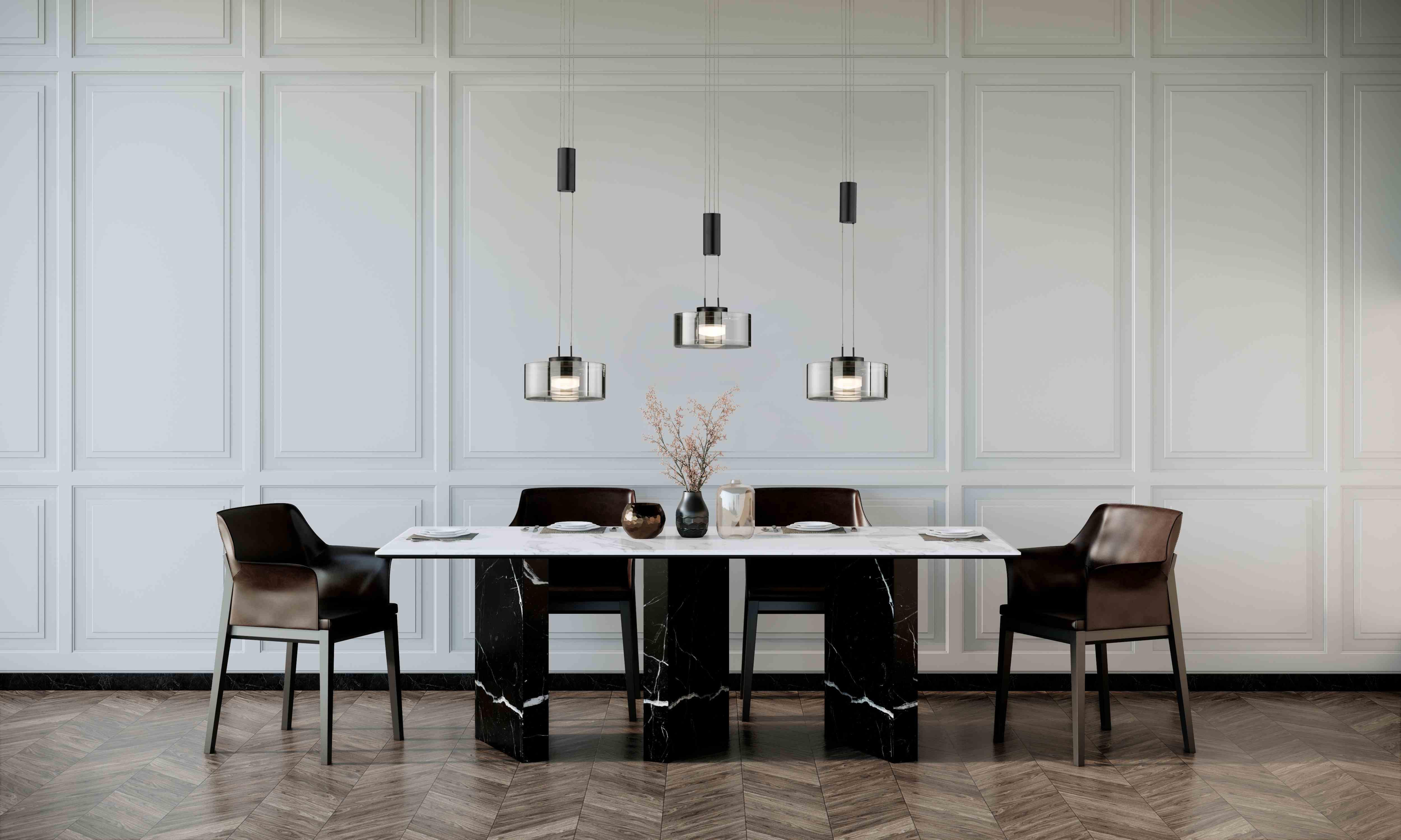 LAMPA WISZĄCA LED 61096 LAVIN - Design, metal/szkło (100/20/160cm) - Fischer & Honsel