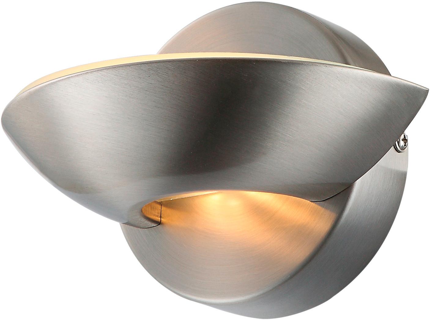 Led Svjetiljka Zidna 76001 - boje nikla, Design, staklo/metal (16,5/11cm) - Globo