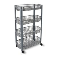 Allzweckwagen Emilia Dunkelgrau - Dunkelgrau, KONVENTIONELL, Kunststoff (46,5/26/78,8cm) - Mömax