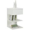 SÄNGBORD SUN - vit, Modern, trämaterial (39/65/39cm) - Mömax