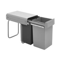 Abfallsammler 600794 - Anthrazit/Silberfarben, Basics, Kunststoff (25,9/39,3/45cm) - Based