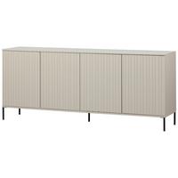 Sideboard Gravure Beige B: 40 cm - Schwarz/Grau, Design, Holz/Metall (200/85/44cm) - Livetastic