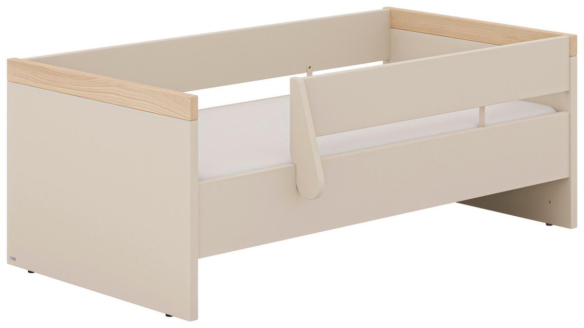 ZESTAW ZABEZPIECZEŃ DO ŁÓŻKA SICHERHEITSSET - beżowy, Basics, materiał drewnopochodny (146cm) - Paidi