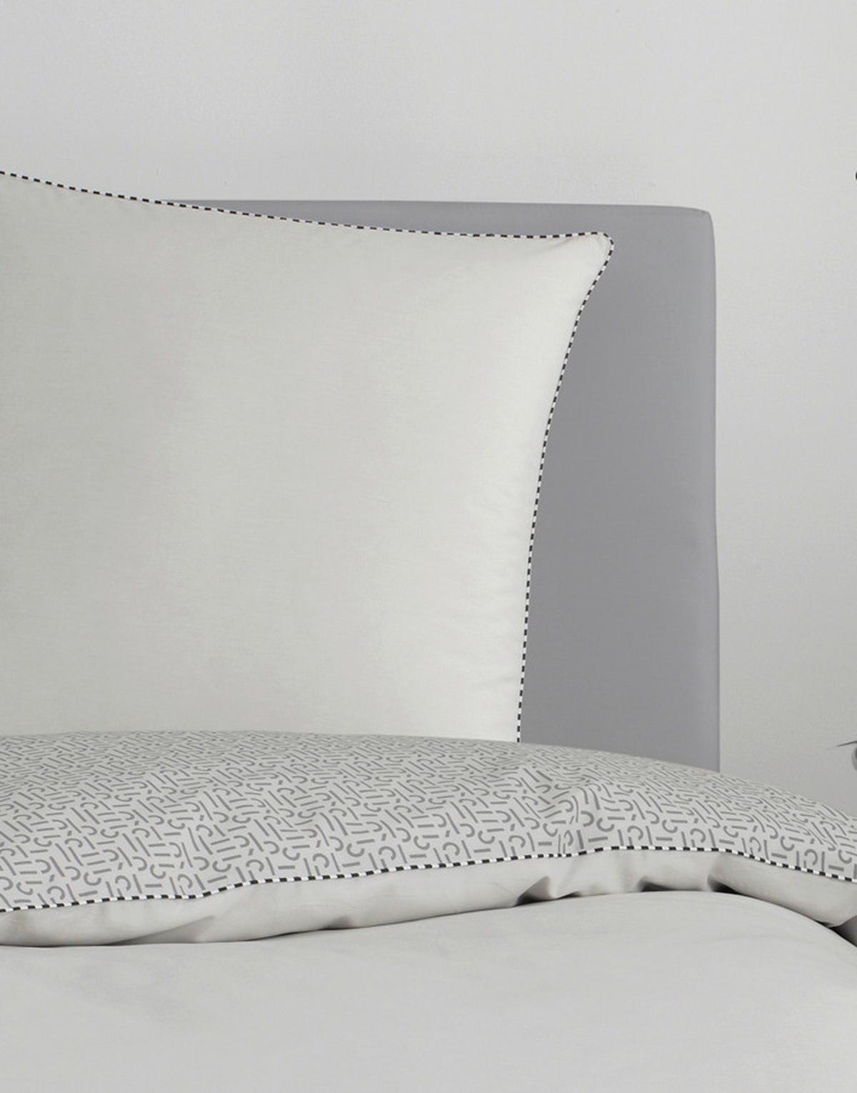 POŚCIEL DWUSTRONNA E-SCATTER - jasnoszary/szary, Basics, tkanina (135/200cm) - Esprit