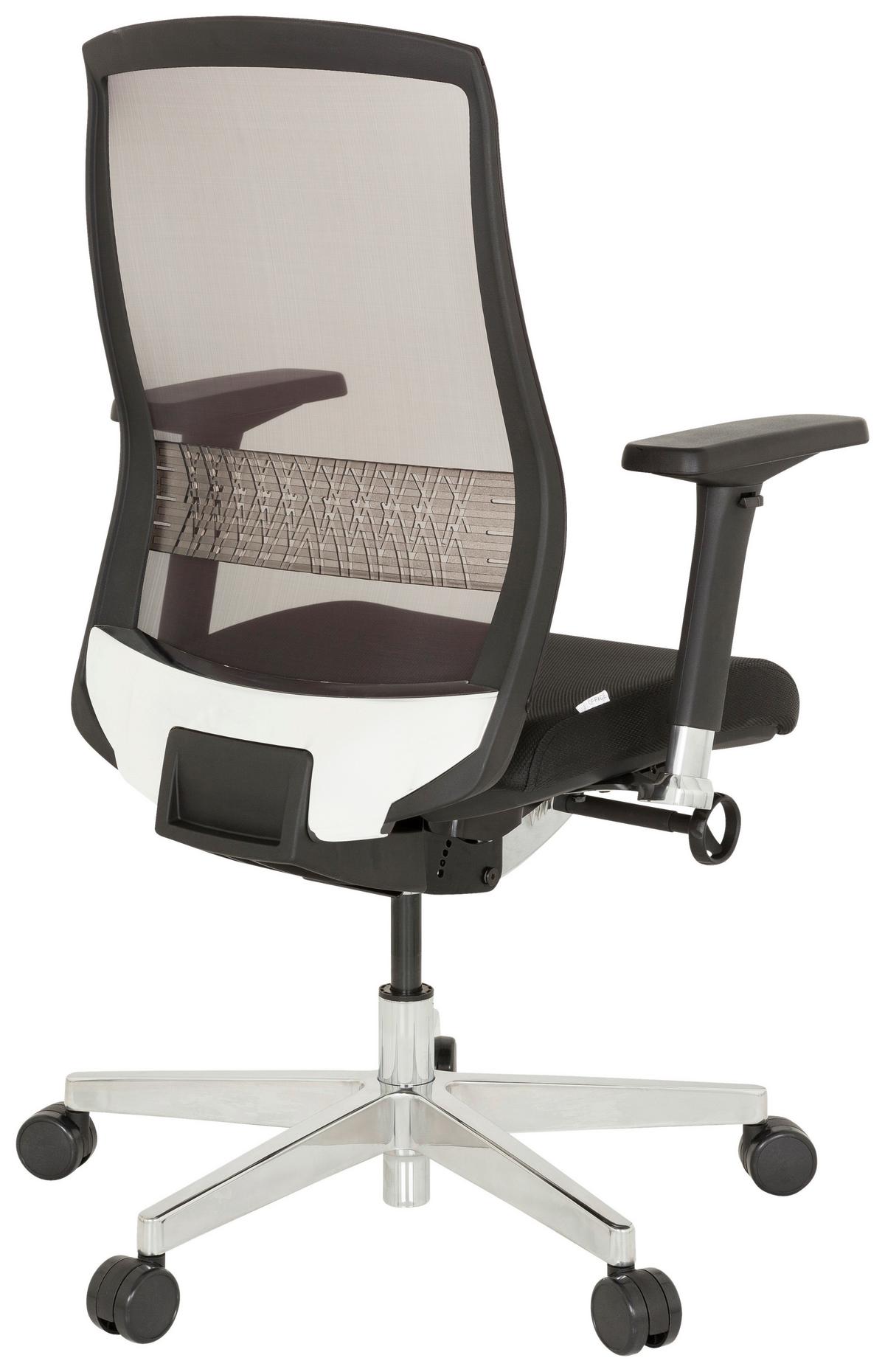 Vrtljivi Stol Fountaine, Črna - črna/barve aluminija, Moderno, kovina/umetna masa (69/112/66cm) - MID.YOU