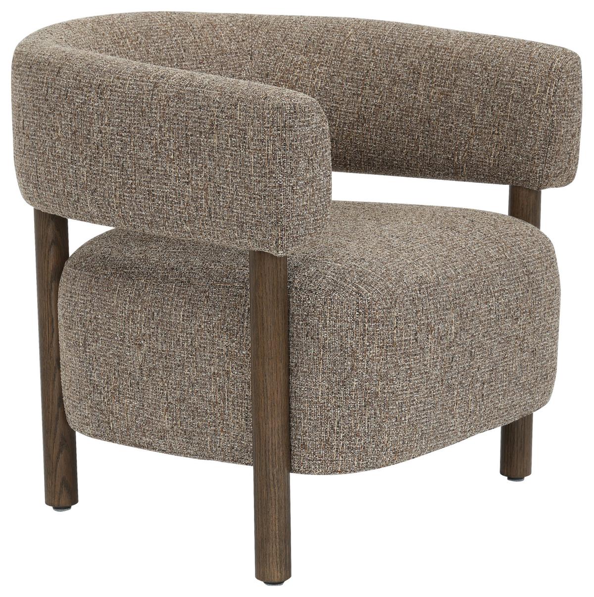 Tv Fotelja Allure - crno-smeđa/smeđa, Moderno, drvo/tekstil (73/70/69cm) - Mömax