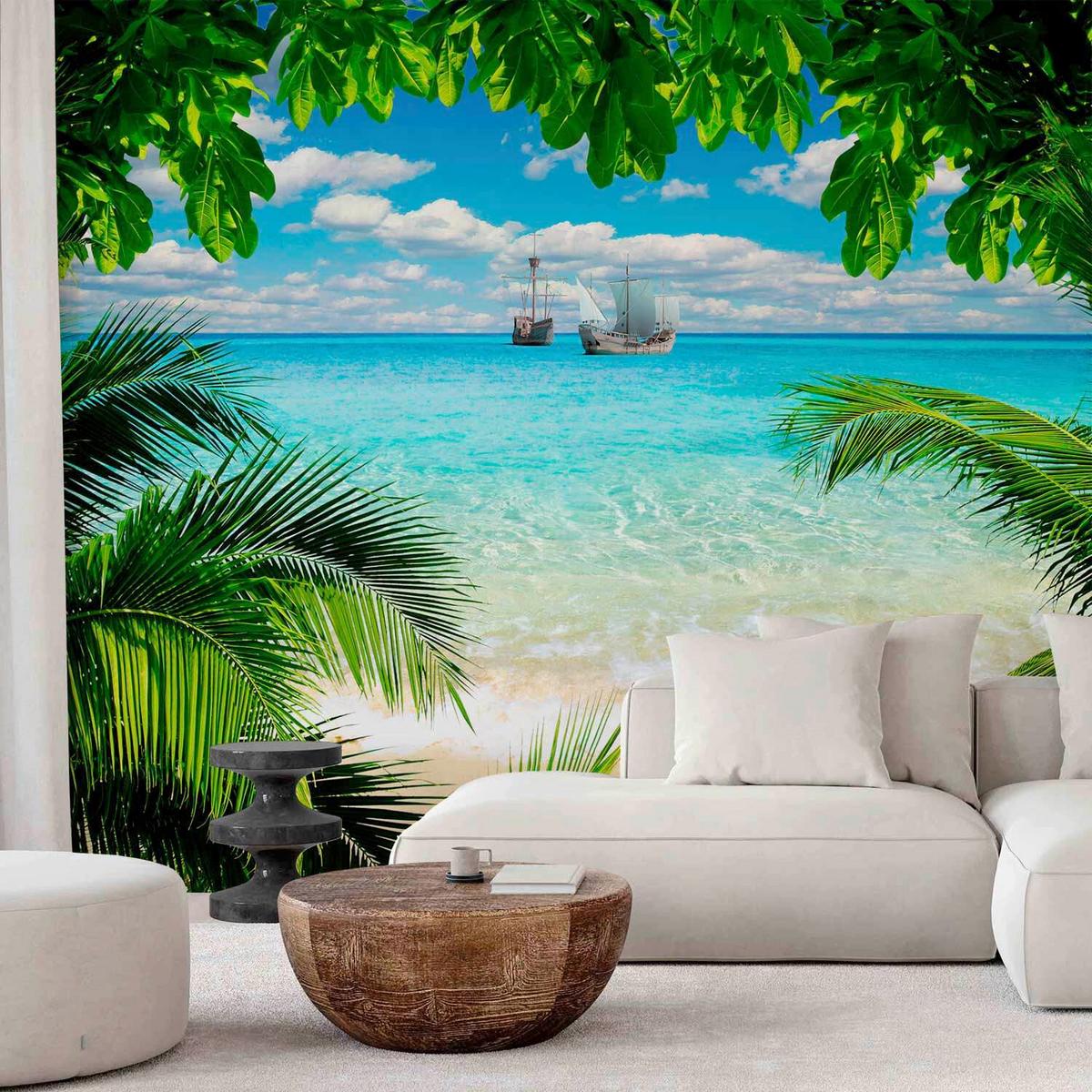 Fototapeta Phuket Province, 300x210cm - svetlo modra/zelena, Trendi, tekstil (300/210cm) - artgeist