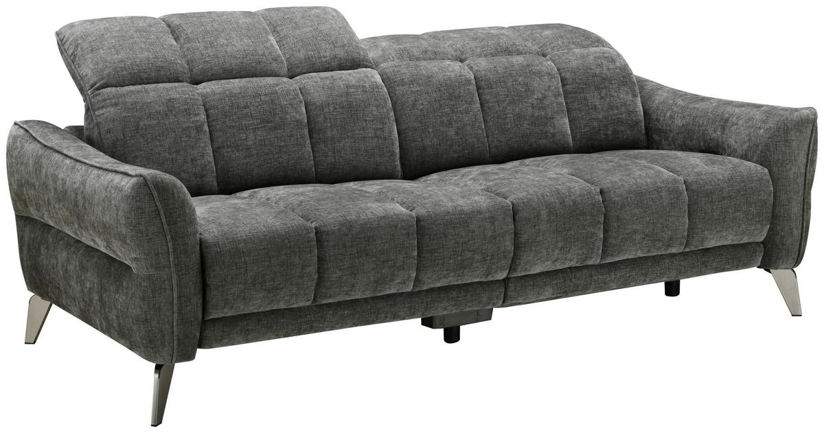 Zofa Jupiter, Temno Siva - temno siva/črna, Design, kovina/tekstil (216/79/106cm) - Livetastic