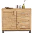Kommode aus Akazie Teilmassiv - Silberfarben/Akaziefarben, KONVENTIONELL, Holz/Holzwerkstoff (110/90/45cm) - Zandiara Kommode aus Akazie Teilmassiv - Silberfarben/Akaziefarben, KONVENTIONELL, Holz/Holzwerkstoff (110/90/45cm) - Zandiara